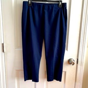 Chaps blue capris, zip on side no pockets. Size 10, slimming! Great fit.
